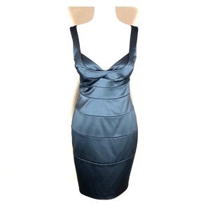Sexy sharkskin Maggy London cocktail dress
